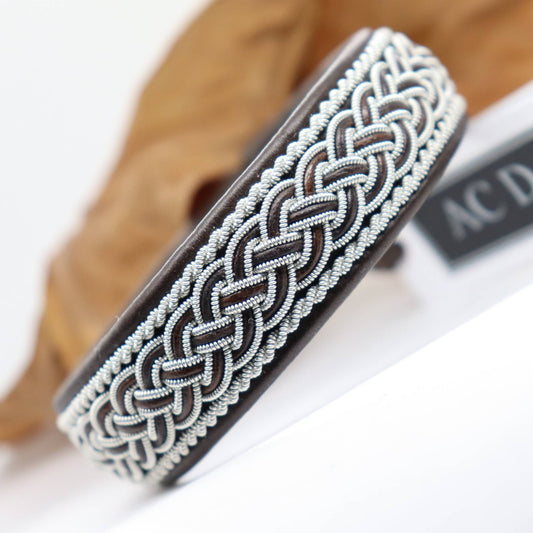 Handmade Sami leather armband