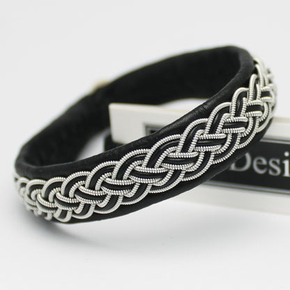 sami bracelet in black leather