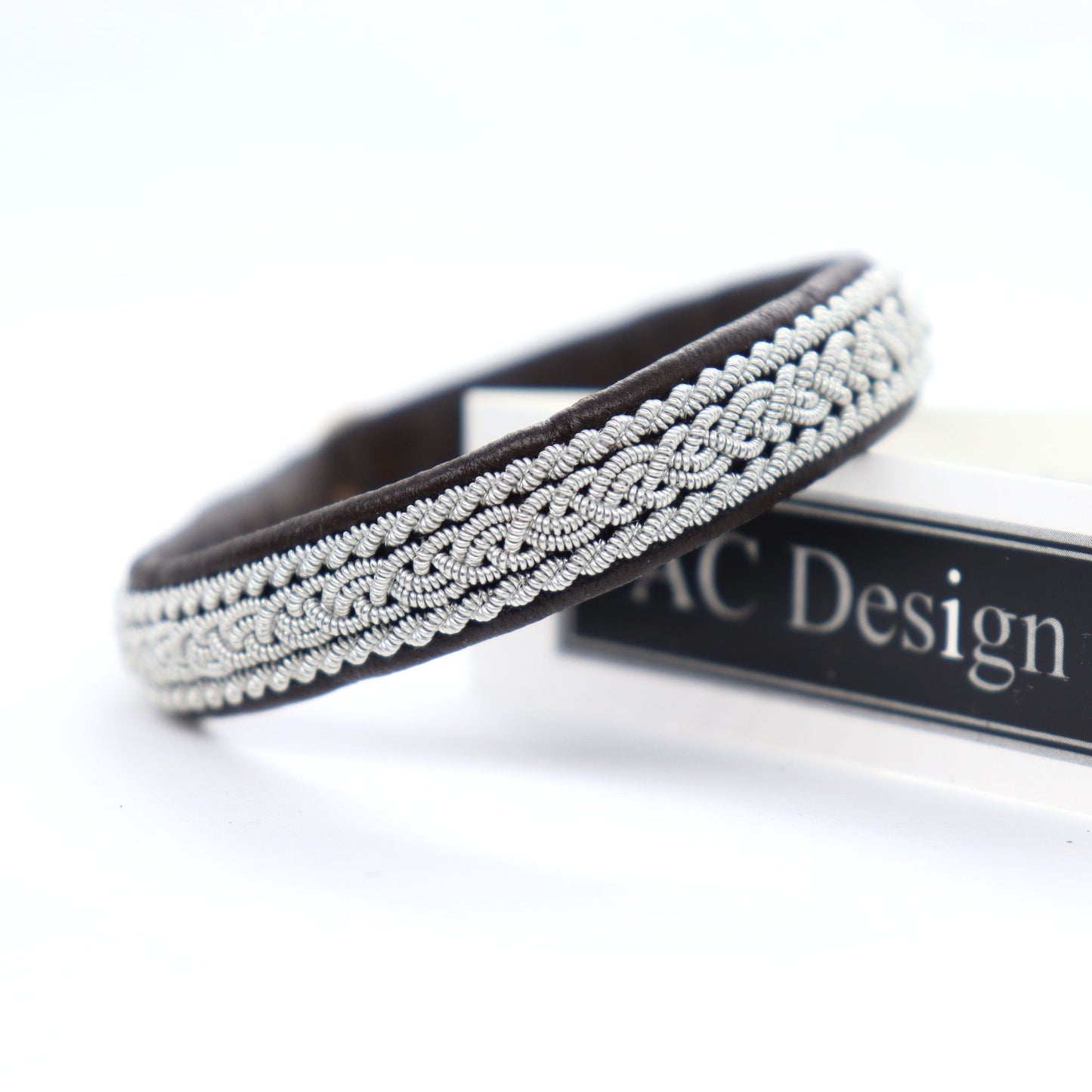 Nordic Sami bracelet in reindeer leather