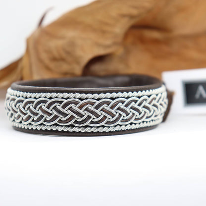 Dark Brown Sami Bracelet, handmade in Sweden