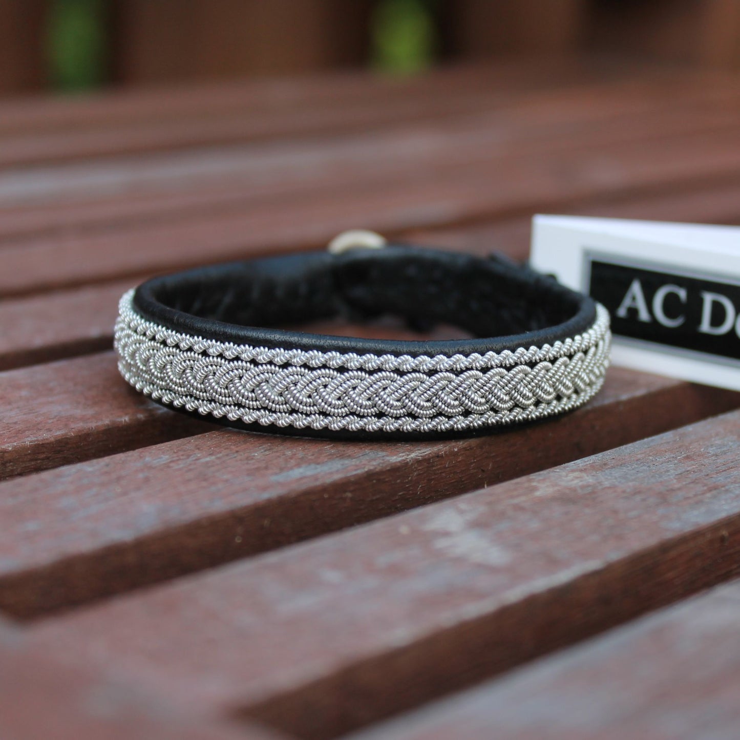 Reindeer leather bracelet in Sami style