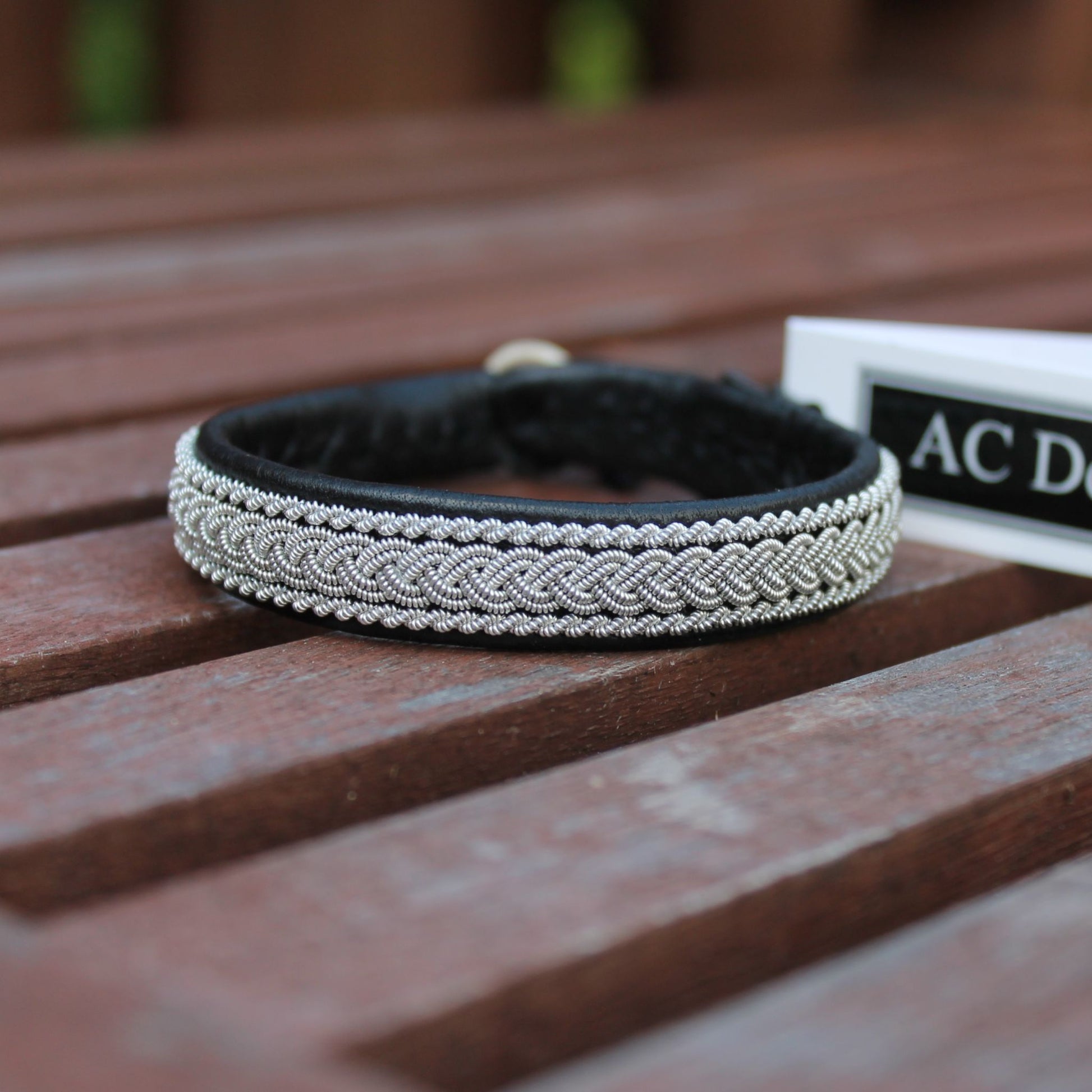 Reindeer leather bracelet in Sami style
