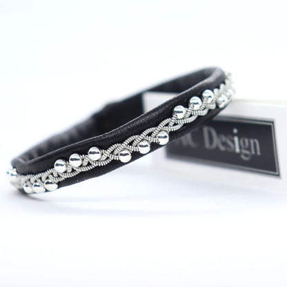 lapland Sami bracelet with sterling silver beads