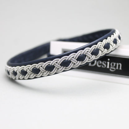 Sami pewter bracelet in color navy