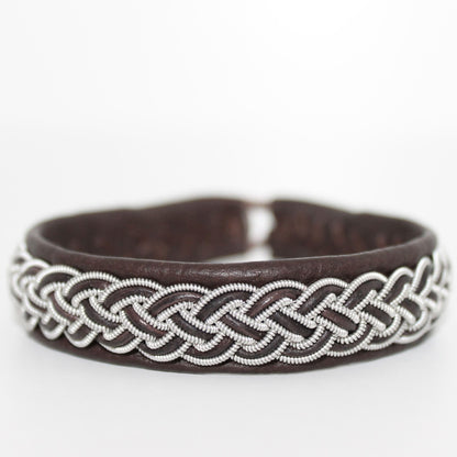 sami bracelet od in dark brown leather