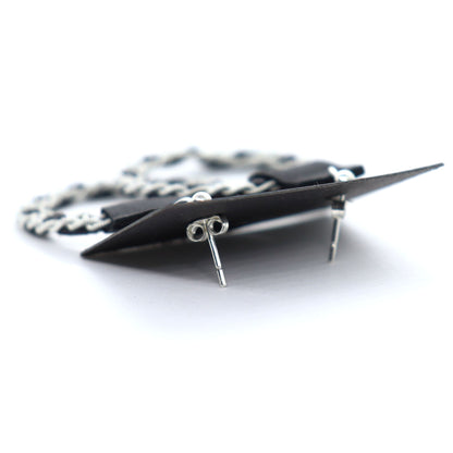 Sami earrings with sterling silver studs