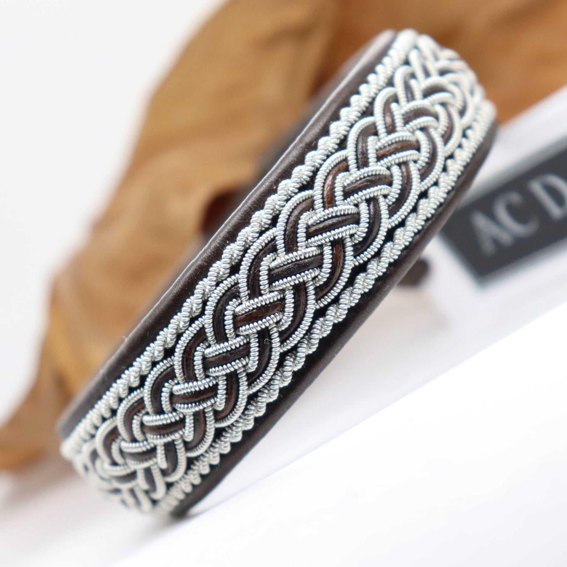 Handmade Sami leather armband