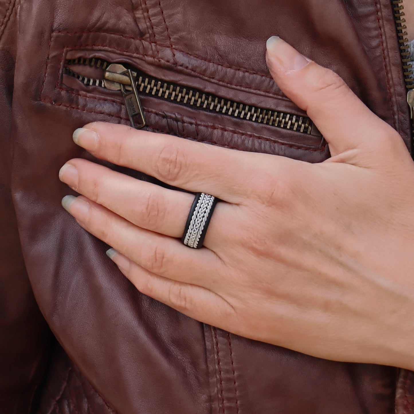 Sami ring, worn on woman finger